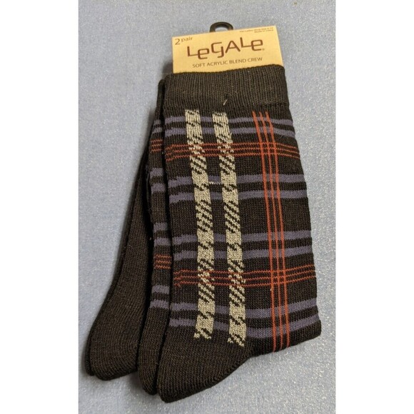 Legale Accessories - NEW~Legale Women's Soft Acrylic Blend Crew Socks 2-Pair Ladies Shoe Size 4-10